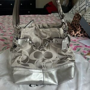 Coach Silver Bag